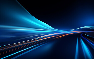 Flowing speed lines technology background