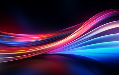 Fototapeta premium Flowing speed lines technology background