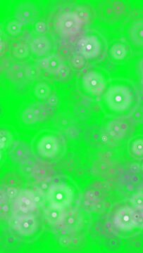 Bacteria cells on green screen vertical video