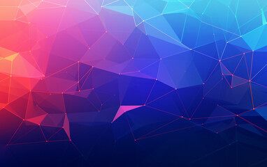 Obraz premium Gradient abstract style wireframe background