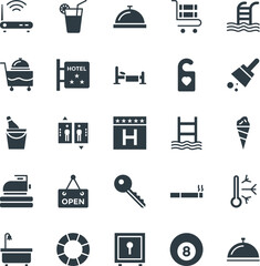Hotel & Restaurant Cool Vector Icons 2


