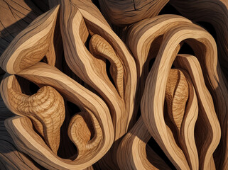 abstract wood texture made in 3d