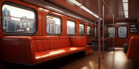 The underground aesthetics of interior decoration, on the subway