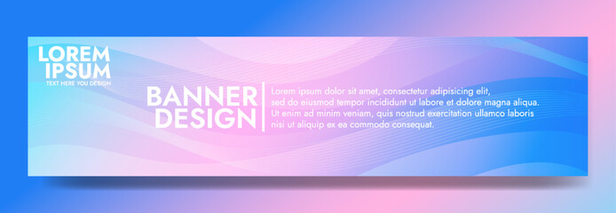 Abstract pink blue Liquid Banner Template. Modern background design. gradient color. Dynamic Waves. Fluid shapes composition. Fit for banners