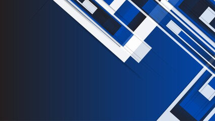Blue white abstract geometric background