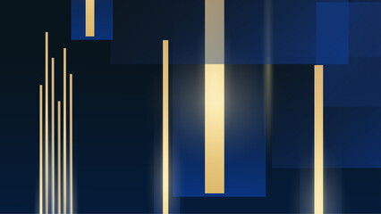 Luxury blue gold background design