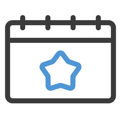 event icon in color line style