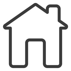home icon in color line style