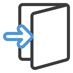 login icon in color line style