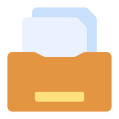 archive icon in flat style
