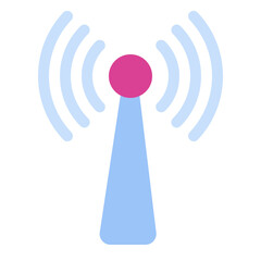 antenna icon in flat style