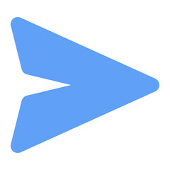 Fototapeta premium send icon in flat style