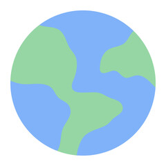 worldwide icon in flat style