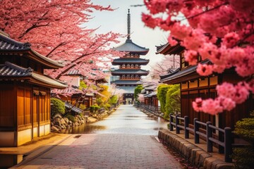 Kyoto Japan travel destination. Tour tourism exploring. - obrazy, fototapety, plakaty