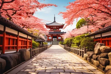 Deurstickers Fuji Japan travel destination. Tour tourism exploring.