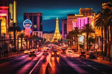 Poster Im Rahmen Las Vegas travel destination. Tour tourism exploring. © VisualProduction