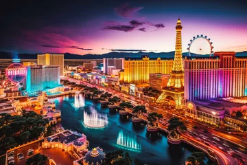 Stickers pour porte Las Vegas Las Vegas travel destination. Tour tourism exploring.