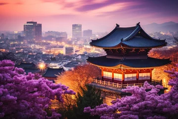 Gordijnen Seoul Travel destination. Tour tourism exploring. © VisualProduction
