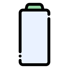 battery icon in flat line style
