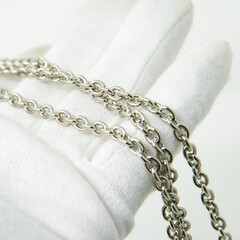 A collection of metal fittings used for leather products