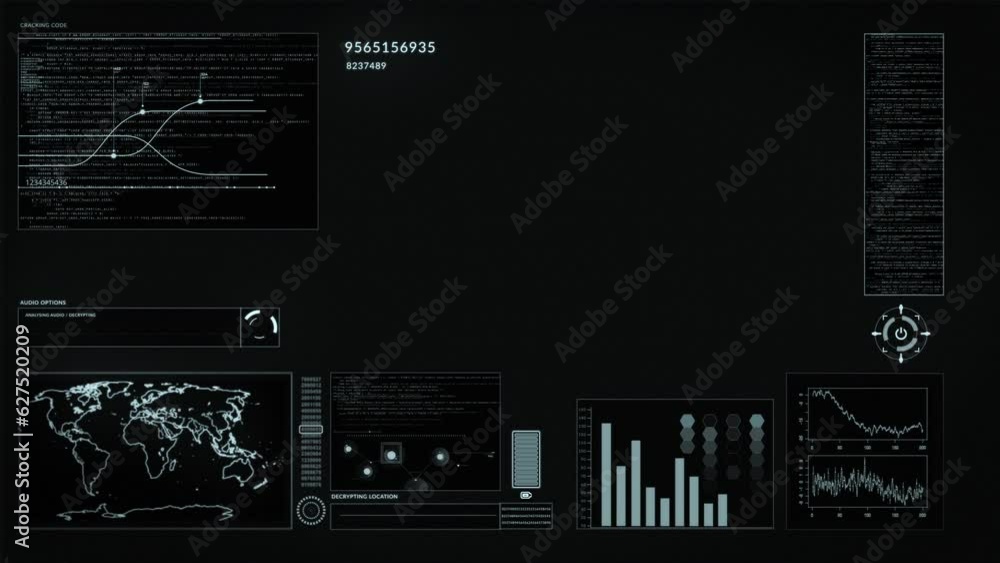 Poster data analytics, graphs and map with information, cyber and technology abstract with global network. 