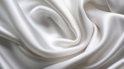 White velvet fabric background with fluid shapes and movement.
