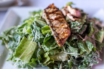 Ceasar salad with salmon