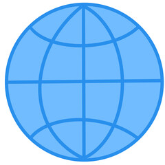 blue globe icon