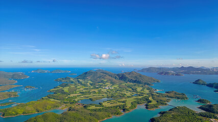 July 24 2023 The bay and shores of Sai Kung, hk