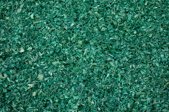 Textura de serragem de madeira. Verde.