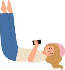 tired, no energy woman cartoon illustration