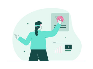 Metaverse technology future concept. Cyber virtual reality simulation. VR AI. Artificial intelligence. Global blockchain innovation connection. Futuristic networking experience.