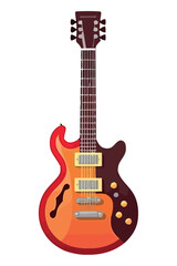 Naklejka na ściany i meble Electric guitar illustration