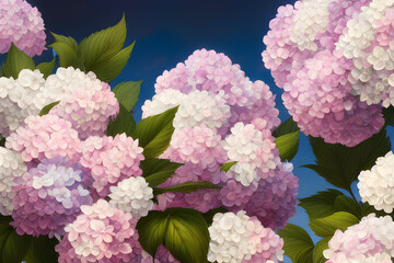 hydrangea created by AI, generative AI
