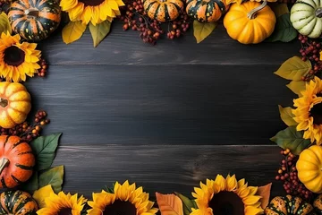  autumn fruits and food background © Daunhijauxx