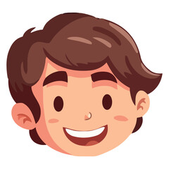 Smiling avatar illustration