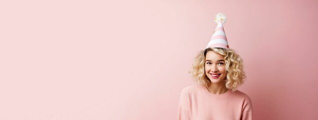 Portrait  girl birthday