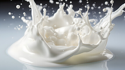 milk splash Generative AI