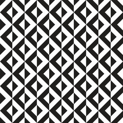 Black and white geometric seamless pattern. Vector background. Black and white texture with optical illusion effect. Print