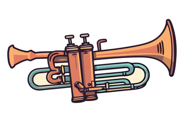 shiny trumpet illustration