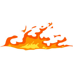 illustration of a fire flames