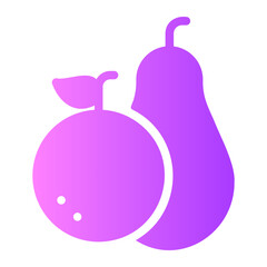 fruits gradient icon