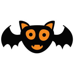 Bat halloween element