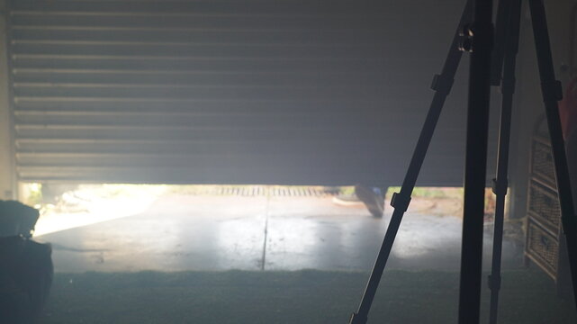 BTS shots of a local short film production callled "Come back later"