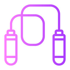 jump rope gradient icon