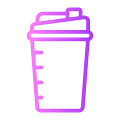 protein shake gradient icon