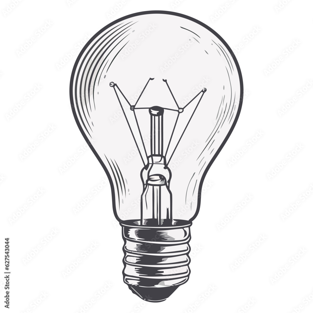 Poster light bulb illustration