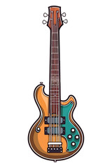 Fototapeta premium electric guitar vector