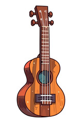 Fototapeta na wymiar wooden guitar design