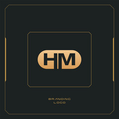 HM Letter H Combination Monogram Logo